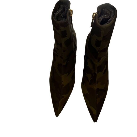 Good American Camo High Kickstand Stretch Ankle Boots Stiletto Booties - Picture 6 of 9